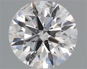 Picture of Natural Diamond 0.41 Carats, Round with Excellent Cut, F Color, SI2 Clarity and Certified by GIA