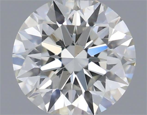 Picture of Natural Diamond 0.41 Carats, Round with Excellent Cut, I Color, VS1 Clarity and Certified by GIA