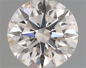 Picture of Natural Diamond 0.41 Carats, Round with Excellent Cut, G Color, VS2 Clarity and Certified by GIA