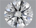 Natural Diamond 0.41 Carats, Round with Excellent Cut, J Color, VVS1 Clarity and Certified by GIA