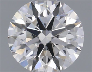 Picture of Natural Diamond 0.42 Carats, Round with Excellent Cut, J Color, VVS2 Clarity and Certified by GIA