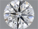 Natural Diamond 0.44 Carats, Round with Excellent Cut, K Color, SI1 Clarity and Certified by GIA