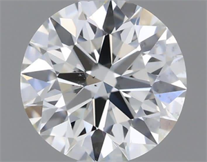 Picture of Natural Diamond 0.44 Carats, Round with Excellent Cut, K Color, SI1 Clarity and Certified by GIA