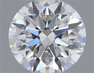 Picture of Natural Diamond 0.50 Carats, Round with Very Good Cut, H Color, I1 Clarity and Certified by GIA