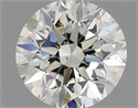 Natural Diamond 0.50 Carats, Round with Good Cut, J Color, VS2 Clarity and Certified by GIA