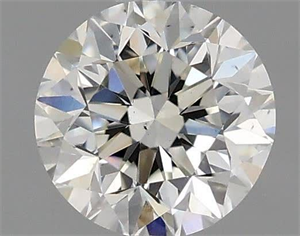 Picture of Natural Diamond 0.50 Carats, Round with Good Cut, J Color, VS2 Clarity and Certified by GIA