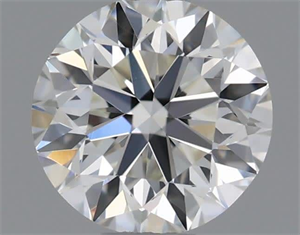 Picture of Natural Diamond 0.50 Carats, Round with Very Good Cut, J Color, VVS2 Clarity and Certified by GIA