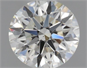 Natural Diamond 0.50 Carats, Round with Excellent Cut, J Color, VS2 Clarity and Certified by GIA