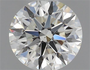 Picture of Natural Diamond 0.50 Carats, Round with Excellent Cut, J Color, VS2 Clarity and Certified by GIA