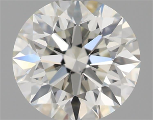 Picture of Natural Diamond 0.50 Carats, Round with Excellent Cut, K Color, VVS1 Clarity and Certified by GIA