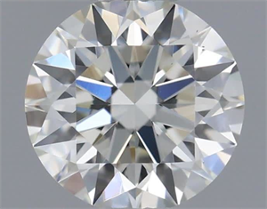 Picture of Natural Diamond 0.50 Carats, Round with Excellent Cut, K Color, VS2 Clarity and Certified by GIA