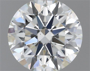 Picture of Natural Diamond 0.50 Carats, Round with Excellent Cut, K Color, VS2 Clarity and Certified by GIA