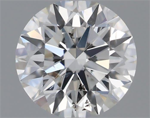 Picture of Natural Diamond 0.51 Carats, Round with Excellent Cut, I Color, I1 Clarity and Certified by GIA