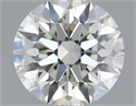 Natural Diamond 0.51 Carats, Round with Excellent Cut, K Color, VVS2 Clarity and Certified by GIA