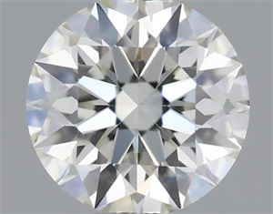 Picture of Natural Diamond 0.51 Carats, Round with Excellent Cut, K Color, VVS2 Clarity and Certified by GIA