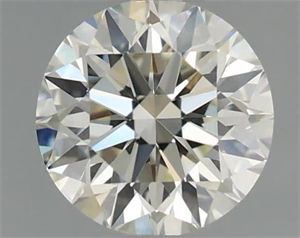 Picture of Natural Diamond 0.51 Carats, Round with Very Good Cut, K Color, VVS1 Clarity and Certified by GIA