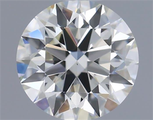 Picture of Natural Diamond 0.54 Carats, Round with Excellent Cut, K Color, VS1 Clarity and Certified by GIA