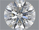 Natural Diamond 0.54 Carats, Round with Excellent Cut, J Color, SI1 Clarity and Certified by GIA