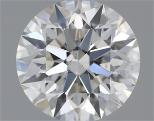 Picture of Natural Diamond 0.54 Carats, Round with Excellent Cut, J Color, SI1 Clarity and Certified by GIA