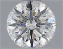 Natural Diamond 0.56 Carats, Round with Excellent Cut, J Color, I1 Clarity and Certified by GIA