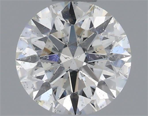 Picture of Natural Diamond 0.56 Carats, Round with Excellent Cut, J Color, I1 Clarity and Certified by GIA