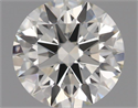 Natural Diamond 0.55 Carats, Round with Excellent Cut, K Color, VVS2 Clarity and Certified by GIA