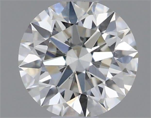 Picture of Natural Diamond 0.41 Carats, Round with Excellent Cut, J Color, VS1 Clarity and Certified by GIA