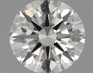 Picture of Natural Diamond 0.42 Carats, Round with Excellent Cut, J Color, VVS1 Clarity and Certified by GIA