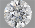 Natural Diamond 0.51 Carats, Round with Excellent Cut, H Color, I1 Clarity and Certified by GIA