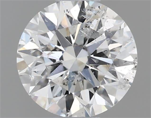 Picture of Natural Diamond 0.51 Carats, Round with Excellent Cut, H Color, I1 Clarity and Certified by GIA