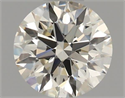 Natural Diamond 0.60 Carats, Round with Excellent Cut, K Color, VS2 Clarity and Certified by GIA