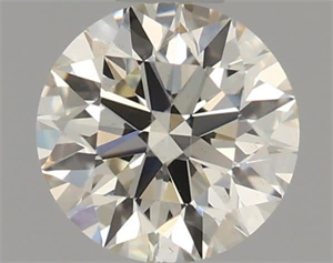 Picture of Natural Diamond 0.60 Carats, Round with Excellent Cut, K Color, VS2 Clarity and Certified by GIA