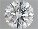 Natural Diamond 0.40 Carats, Round with Excellent Cut, F Color, SI2 Clarity and Certified by GIA