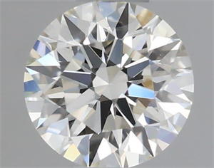 Picture of Natural Diamond 0.42 Carats, Round with Excellent Cut, K Color, VS2 Clarity and Certified by GIA