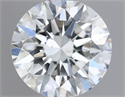 Natural Diamond 0.40 Carats, Round with Excellent Cut, F Color, SI1 Clarity and Certified by GIA