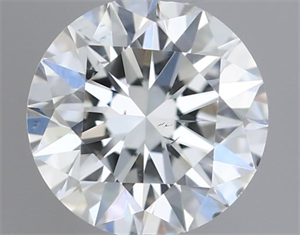 Picture of Natural Diamond 0.40 Carats, Round with Excellent Cut, F Color, SI1 Clarity and Certified by GIA