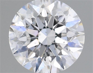 Picture of Natural Diamond 0.40 Carats, Round with Very Good Cut, D Color, SI2 Clarity and Certified by GIA