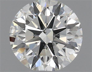 Picture of Natural Diamond 0.40 Carats, Round with Excellent Cut, J Color, SI1 Clarity and Certified by GIA