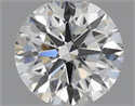 Natural Diamond 0.40 Carats, Round with Excellent Cut, J Color, SI1 Clarity and Certified by GIA