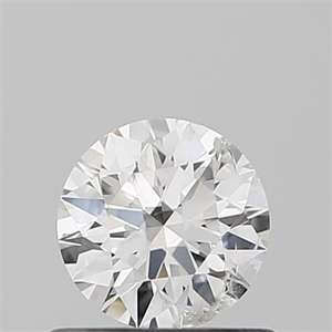 Picture of Natural Diamond 0.50 Carats, Round with Excellent Cut, F Color, I1 Clarity and Certified by IGI