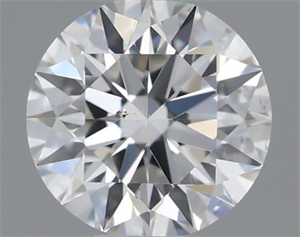 Picture of Natural Diamond 0.40 Carats, Round with Excellent Cut, H Color, SI1 Clarity and Certified by GIA