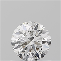 Natural Diamond 0.51 Carats, Round with Excellent Cut, F Color, SI2 Clarity and Certified by IGI