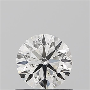 Picture of Natural Diamond 0.50 Carats, Round with Very Good Cut, H Color, SI1 Clarity and Certified by IGI