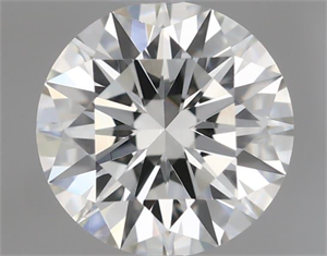 Picture of Natural Diamond 0.50 Carats, Round with Excellent Cut, J Color, VVS2 Clarity and Certified by GIA