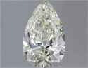 Natural Diamond 0.72 Carats, Pear with  Cut, J Color, IF Clarity and Certified by IGI