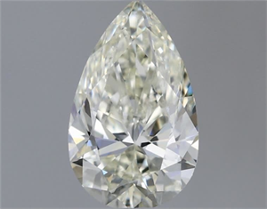 Picture of Natural Diamond 0.72 Carats, Pear with  Cut, J Color, IF Clarity and Certified by IGI