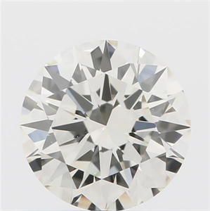 Picture of Natural Diamond 0.51 Carats, Round with Excellent Cut, J Color, VS1 Clarity and Certified by IGI