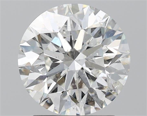 Picture of Natural Diamond 2.02 Carats, Round with Excellent Cut, H Color, SI2 Clarity and Certified by GIA