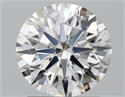 Natural Diamond 1.71 Carats, Round with Excellent Cut, H Color, SI2 Clarity and Certified by GIA