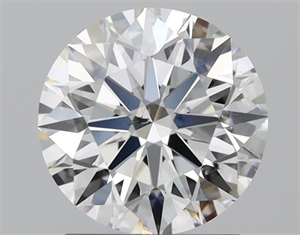 Picture of Natural Diamond 1.71 Carats, Round with Excellent Cut, H Color, SI2 Clarity and Certified by GIA